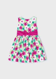 Vestido flores moño espalda niña en internet