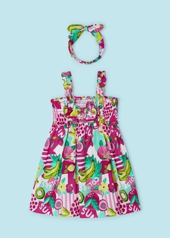 Vestido con diadema voile niña - tienda en línea