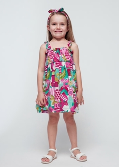 Vestido con diadema voile niña