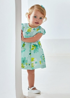 Vestido flores lino bebé - comprar en línea