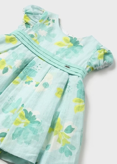 Vestido flores lino bebé - tienda en línea