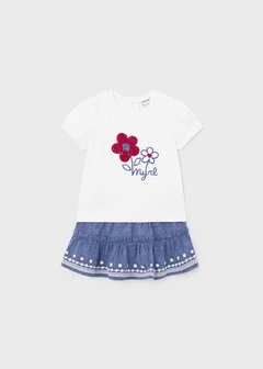 Conjunto 2 piezas bordado lino bebe
