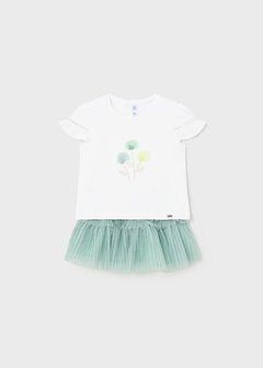 Conjunto 2 piezas falda tul bebé