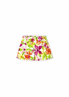 Short satén estampado niña - comprar en línea