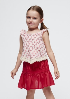 Falda popelín niña