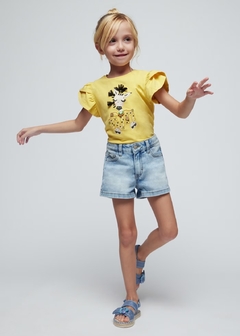 Short de mezclilla ecowash niña