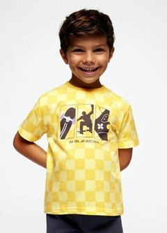 Playera damero Better Cotton niño