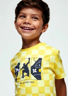 Playera damero Better Cotton niño - comprar en línea