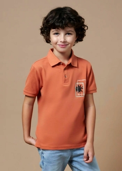 Polo estampado trasero Better Cotton chico