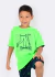 Conjunto Infantil Kyly - Menino Camiseta Estampa Patinete + Bermuda em Algodão