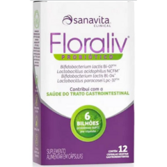 Floraliv Probiótico 12 e 30 caps. Sanavita