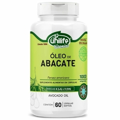 Óleo de Abacate 60 cápsulas 1000 mg Unilife