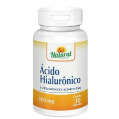 Ácido Hialurônico 100 mg 30 cápsulas Só Natural