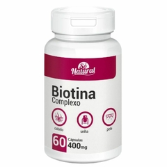 Biotina Complexo Cabelo Unha Pele 60 Cápsulas Só Natural