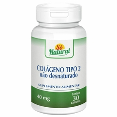 Colágeno Tipo 2 40 mg 30 Cápsulas Só Natural