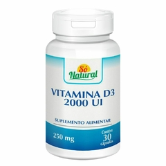 Vitamina D3 2000 UI 60 Cápsulas Só Natural