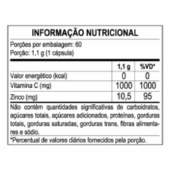 Suplemento de Vitamina C + Zinco 1.100mg 60 Cáps - ApisNutri - comprar online