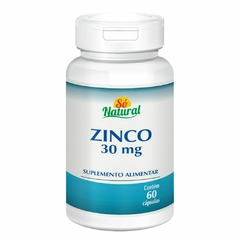 Zinco 30 mg 60 Cápsulas Só Natural