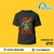 camisa preta estampa em cores - loja online