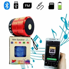 Mini Caixa De Som Bluetooth Portátil USB MP3 P2 SD Rádio FM - comprar online