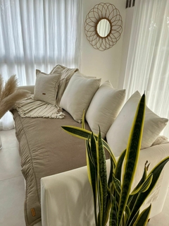 PILLOW. 2 x 0,80 cm. TOSTADO. - Amelie home & deco