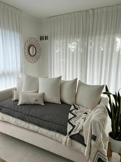 PILLOW. 2 x 0,85 cm. GRIS TOPO. - tienda online