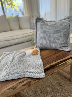 FUNDA ALMOHADON LISBOA. Gris. - tienda online