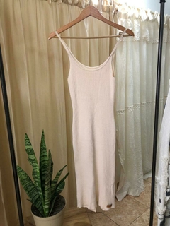 VESTIDO MIDI HILO CRUDO