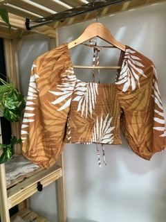 BLUSA TOP DE FIBRANA.