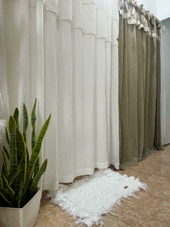 ALFOMBRA DE ALGODON. 60 x 45 cm. BLANCA. en internet