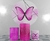 Kit Capa Painel + Trio Cilindros Borboleta rosa 01