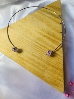 CHOKER DE METAL COM AMETISTA - comprar online