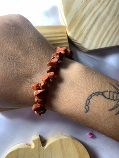 PULSEIRA DE JASPE VERMELHO - PEDRA DA SEXUALIDADE - loja online