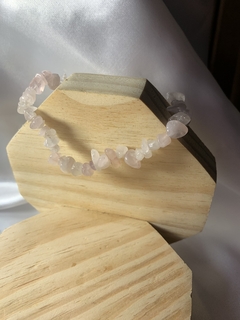 PULSEIRA DE QUARTZO ROSA - PEDRA DO AMOR E RELACIONAMENTOS