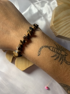 PULSEIRA DE OLHO DE TIGRE - PEDRA CONTRA INVEJA E MAU OLHADO - Ohana Gaia