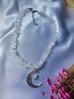 CHOKER DE CRISTAL COM MEIA LUA - comprar online