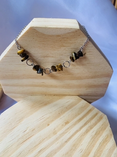 PULSEIRA DE OLHO DE TIGRE AÇO INOX na internet