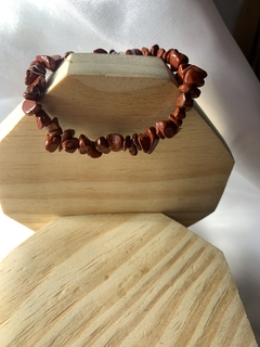 PULSEIRA DE JASPE VERMELHO - PEDRA DA SEXUALIDADE