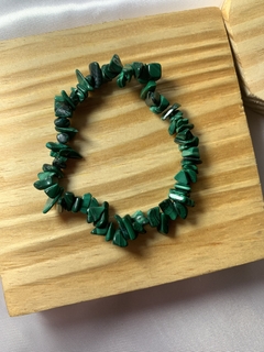 PULSEIRA DE MALAQUITA - PEDRA DA VITALIDADE E BELEZA