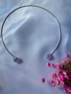 CHOKER DE METAL COM AMETISTA na internet