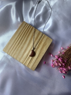 CHOKER DE AÇO INOX COM PEDRA DO SOL - Ohana Gaia