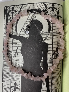 CHOKER DE QUARTZO ROSA na internet