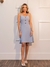 Vestido Curto Liso com Botão, Bojo e Alça - Estilo Casual, Confortável e Vers