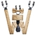 Bowtie de seda Jacquard masculino, ajustável Suspender Bow, Hanky Cufflinks Set na internet