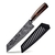 Faca Para Churrasco Zeta Kiritsuke Acabamento em Aço Damasco