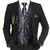 Colete luxo seda masculino jacquard colete gravata lenço abotoaduras bro - loja online