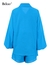 Bclout-Conjuntos femininos de linho plissado, tops brancos com manga lanterna, t - comprar online