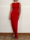 VESTIDOS MALVA (ROJO)