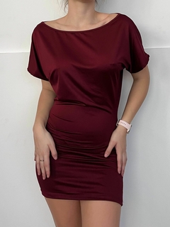 VESTIDOS HEIDI (BORDÓ) - comprar online
