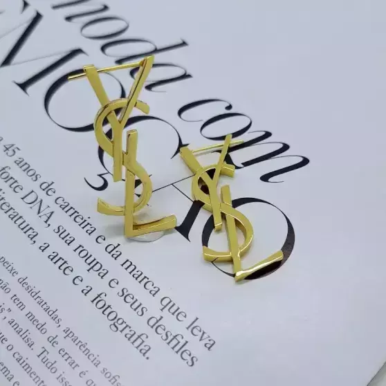 Brinco YSL Ouro Amarelo